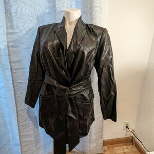 Eloquii - Faux Leather Coat - size 14